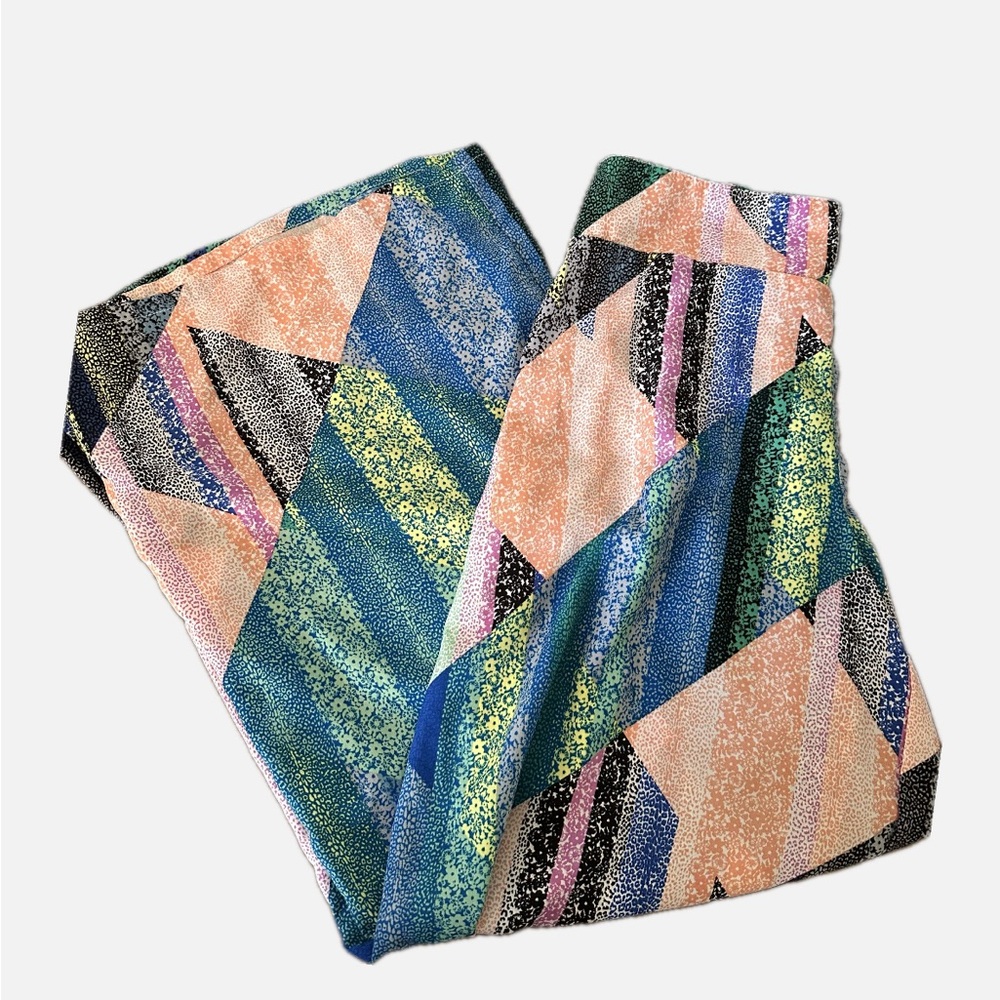 Bar Iii Multicolored Geometric Pattern Palazzo Pa… - image 1